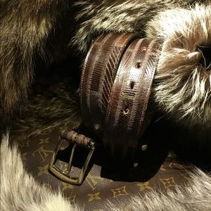 TONY LAMA LIZARD BELT